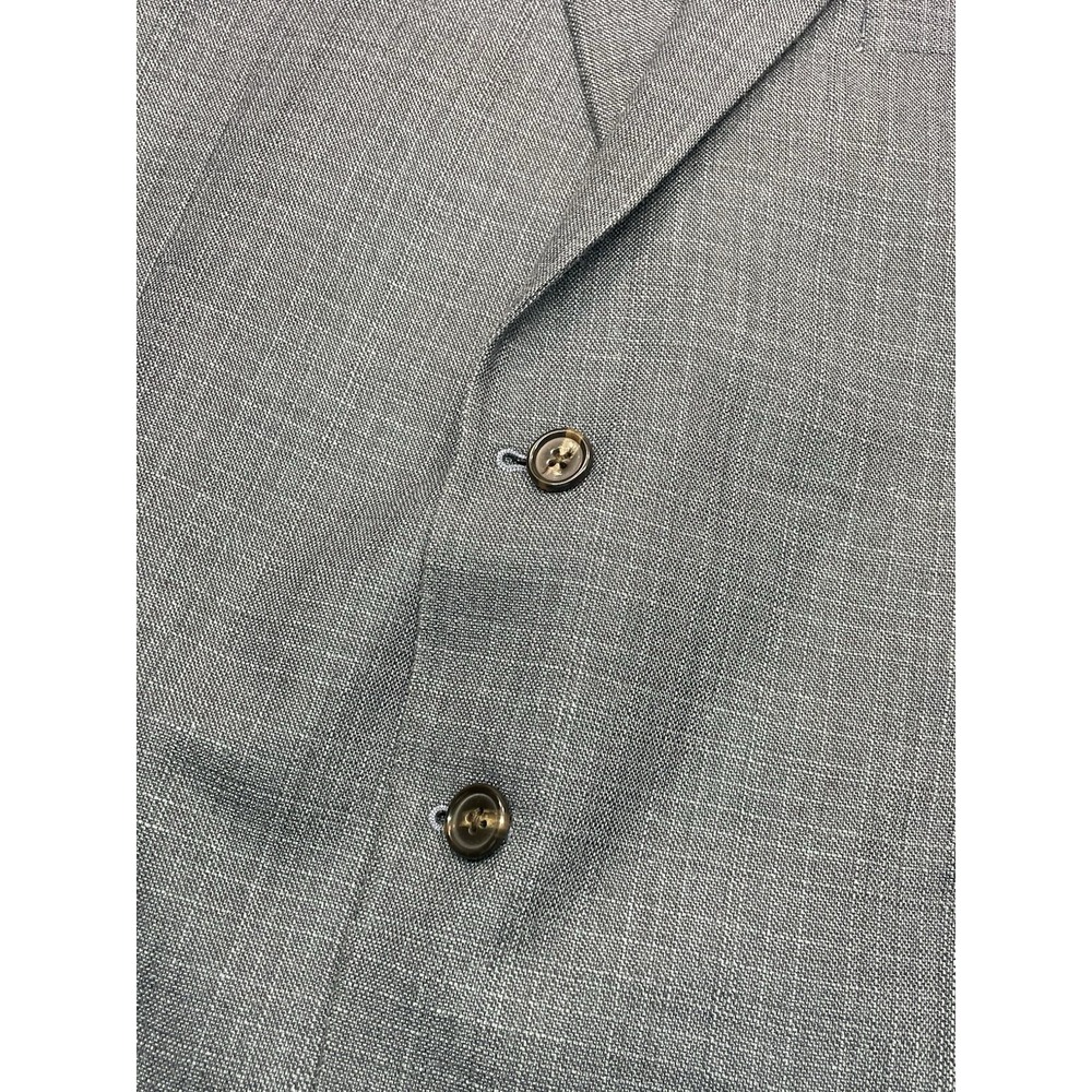 Ralph Lauren Silk Blazer Jacket 46R Wool Blue Plaid Single Breasted Vented EUC - Picture 4 of 14